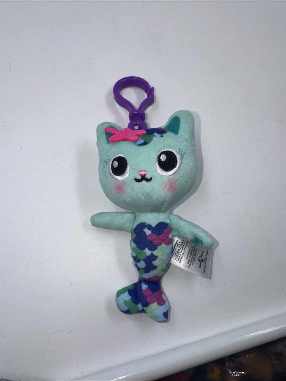 Gabby's Dollhouse Backpack Clip On Mini Universal Studios Mercat Plush 5”